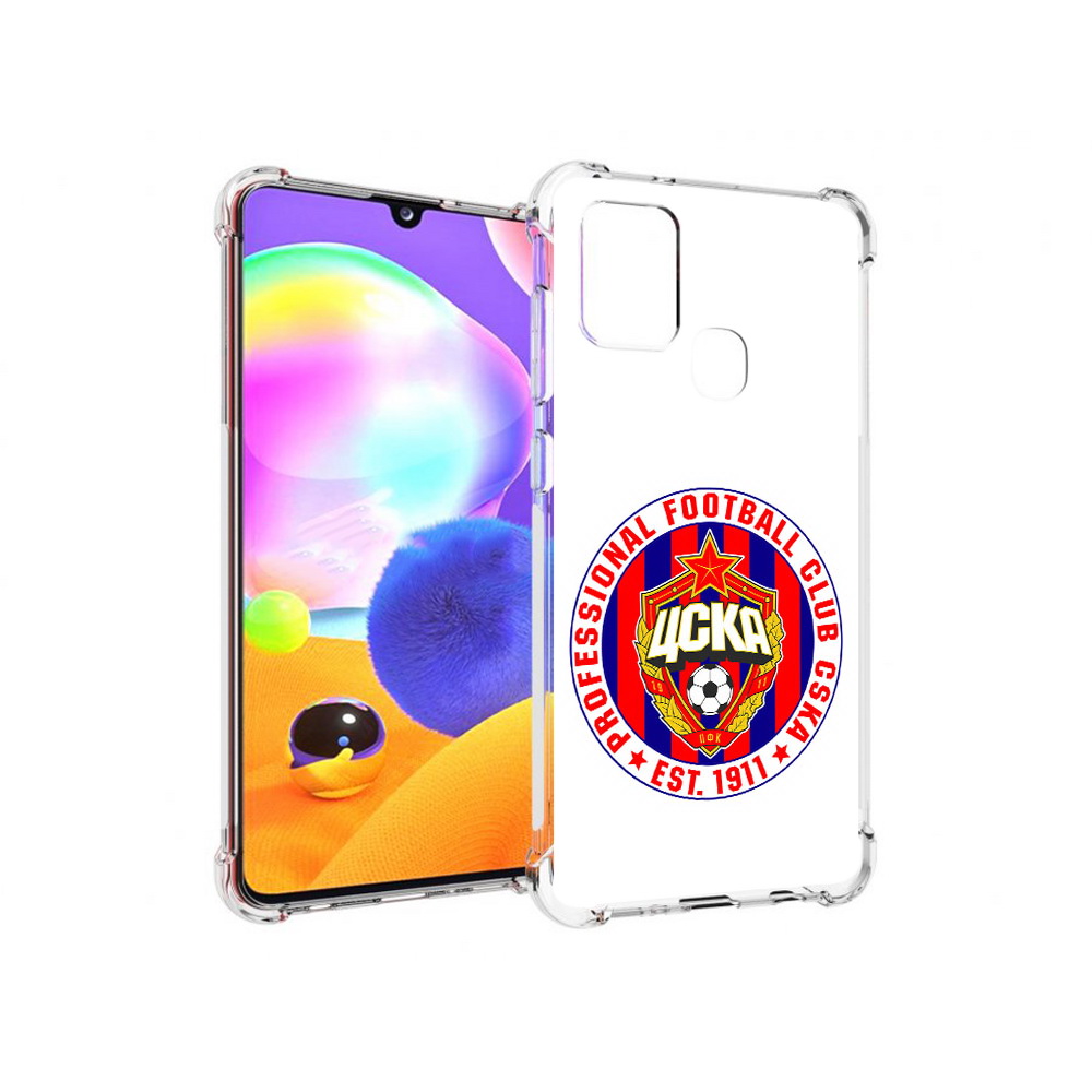 

Чехол MyPads Tocco для Samsung Galaxy A21s ФК ЦСК логотип (PT149116.528.178), Прозрачный, Tocco