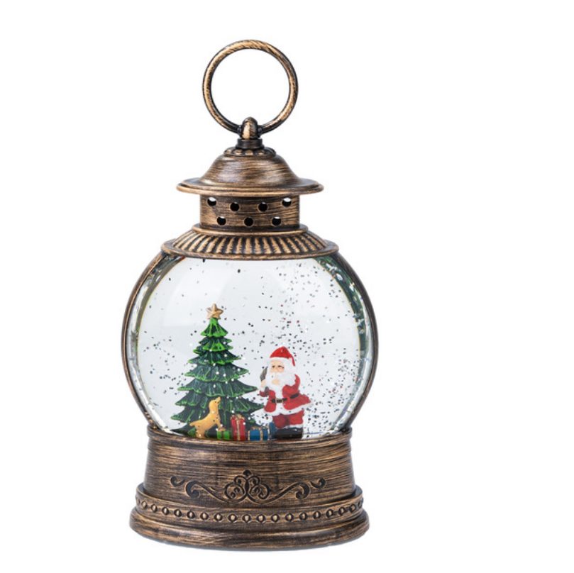 Светильник новогодний Merry Christmas 2103, 9156 Дед Мороз с подарками у ёлочки