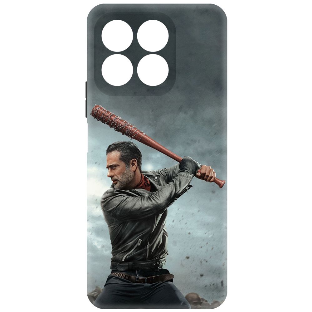 

Чехол-накладка Krutoff Soft Case Ходячие мертвецы. Ниган для Honor X8b черный