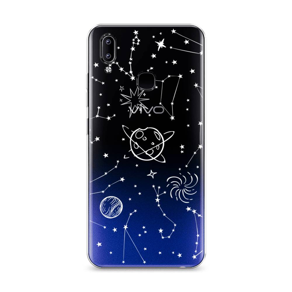 

Чехол для Vivo Y93/Y93 lite "Планеты в космосе", Белый, 262950-2
