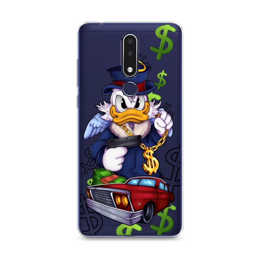 

Чехол на Nokia 3.1 Plus "Scrooge McDuck with a Gold Chain", Красный;синий;белый, 122850-6