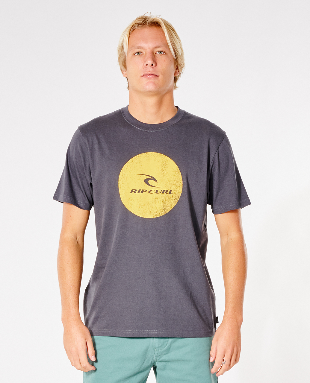 

Футболка мужская Rip Curl CORP ICON TEE черная S, CORP ICON TEE
