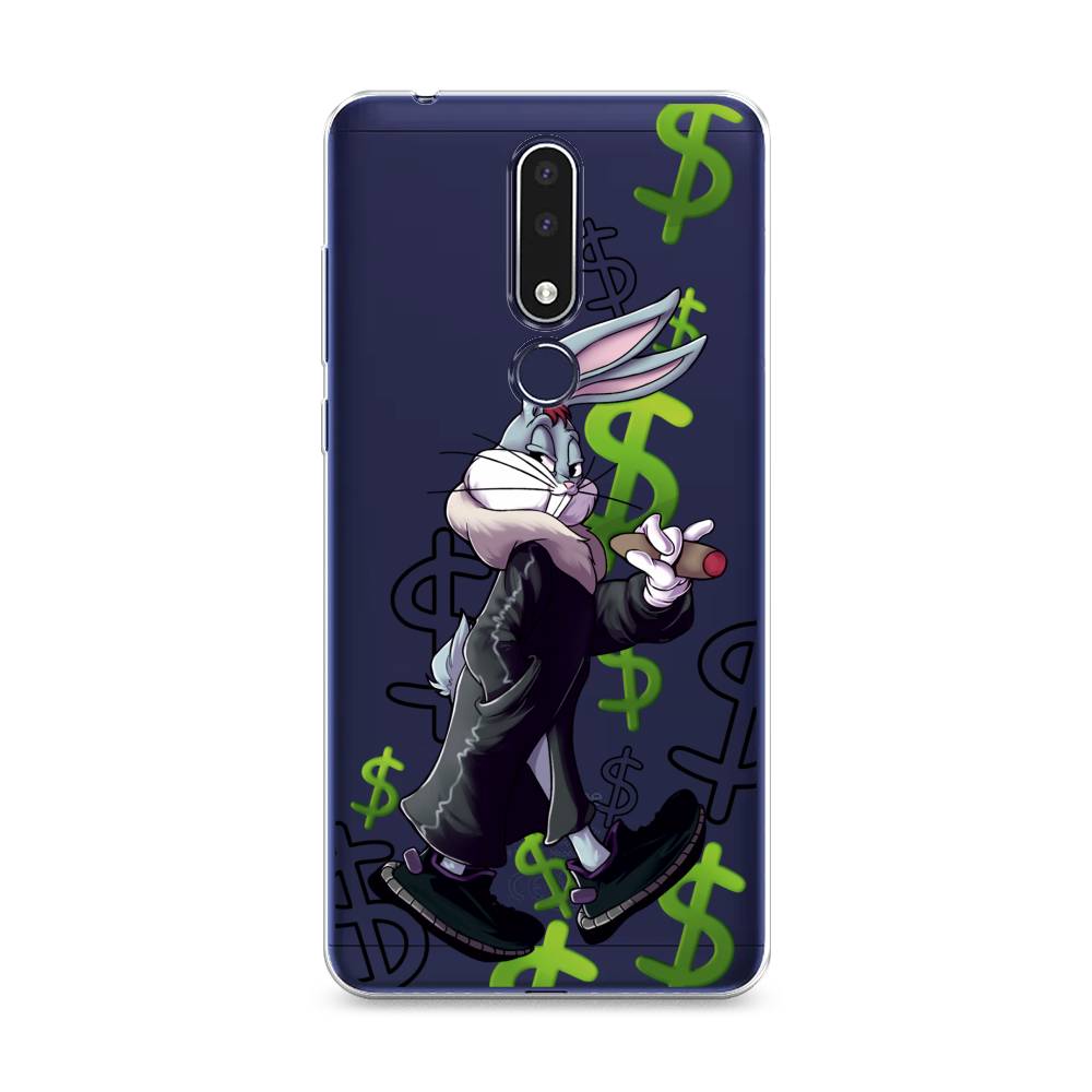 

Чехол на Nokia 3.1 Plus "Rich Bugs Bunny", Зеленый;черный;голубой, 122850-6