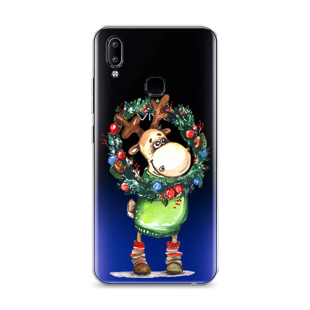 

Чехол для Vivo Y93/Y93 lite "Олень с новогодним венком", 262950-4