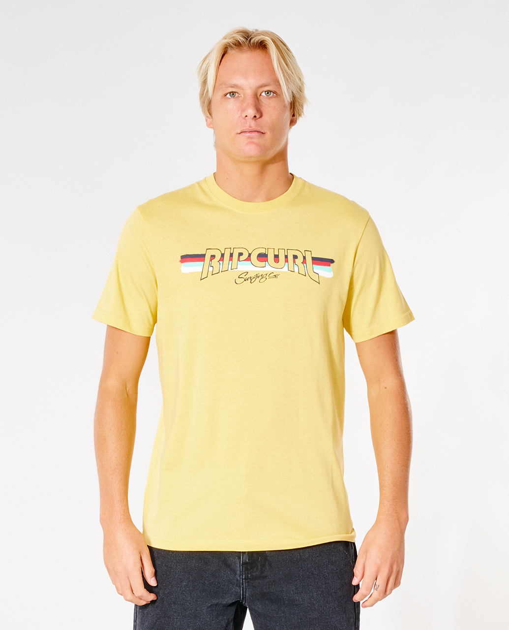 

Футболка мужская Rip Curl SURF REVIVAL YEH MUMMA TEE желтая M, SURF REVIVAL YEH MUMMA TEE