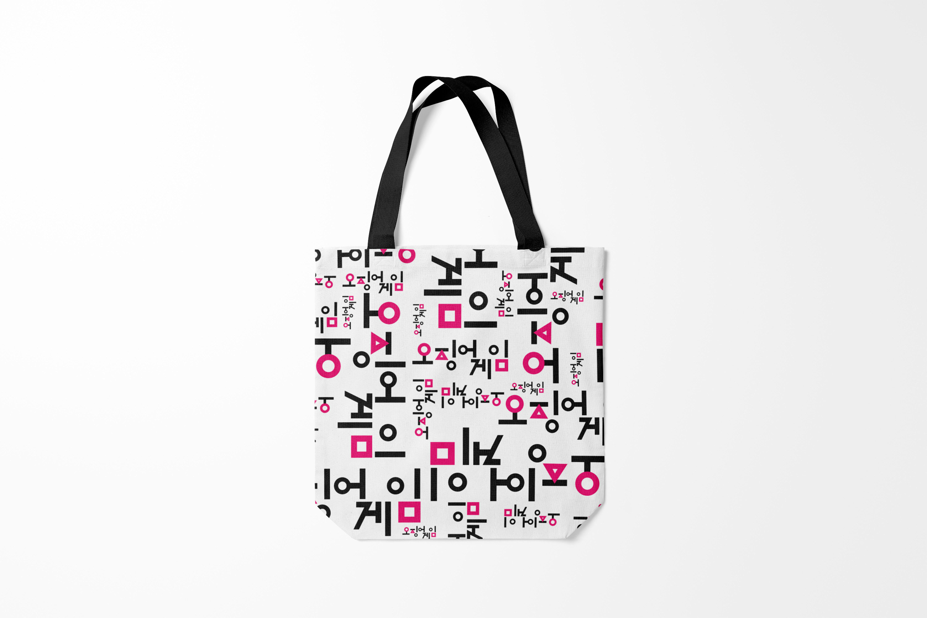 

Сумка шoппер унисекс Burnettie Игра в кальмара LOGO PATTERN SQUID GAME, разноцветный, Игра в кальмара LOGO PATTERN SQUID GAME
