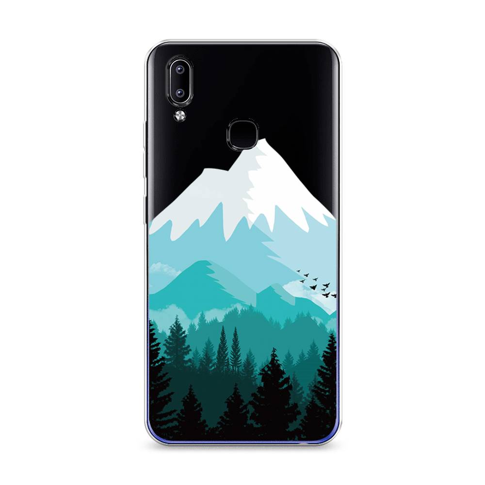 

Чехол для Vivo Y93/Y93 lite "Синяя снежная гора", Белый;голубой, 262950-2