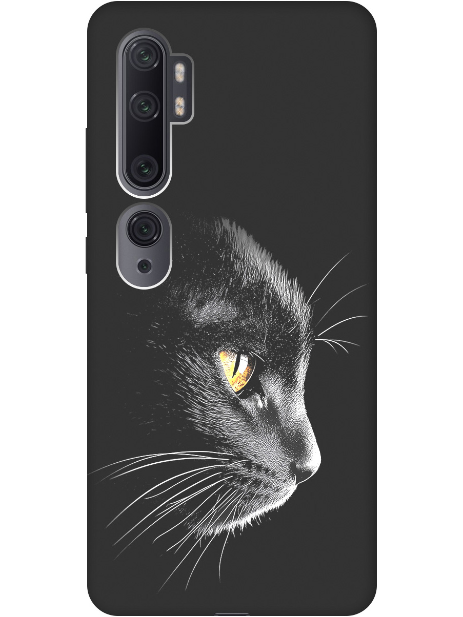 

Силиконовый чехол на Xiaomi Mi Note 10/Note 10 Pro с принтом матовый черный 861834, Черный;белый;золотистый, 722362012