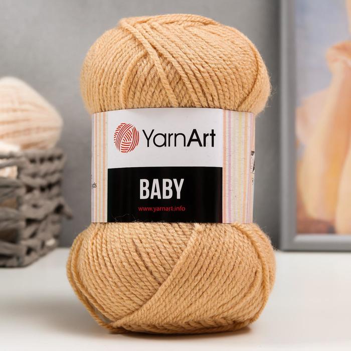 

Пряжа "Baby" 100% акрил 150м/50гр (805 св. беж), Бежевый, Пряжа для вязания "Baby"
