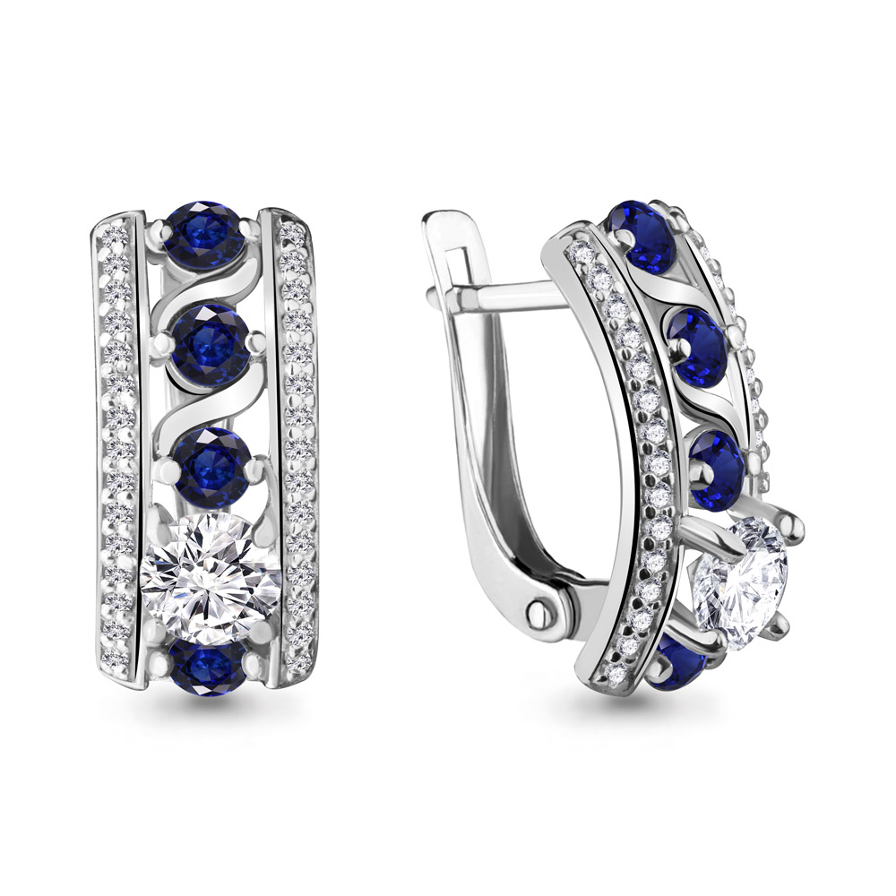 

Серьги из серебра 45725Б_925_р, 45725Б_925_р