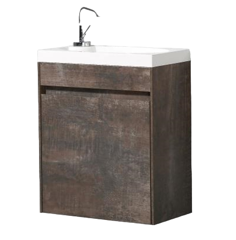 

Тумба с раковиной BelBagno Pietra Mini 46 PT-L, Коричневый, PIETRA MINI-460-1A-SO-PT-L+BB-460-PM-LVB