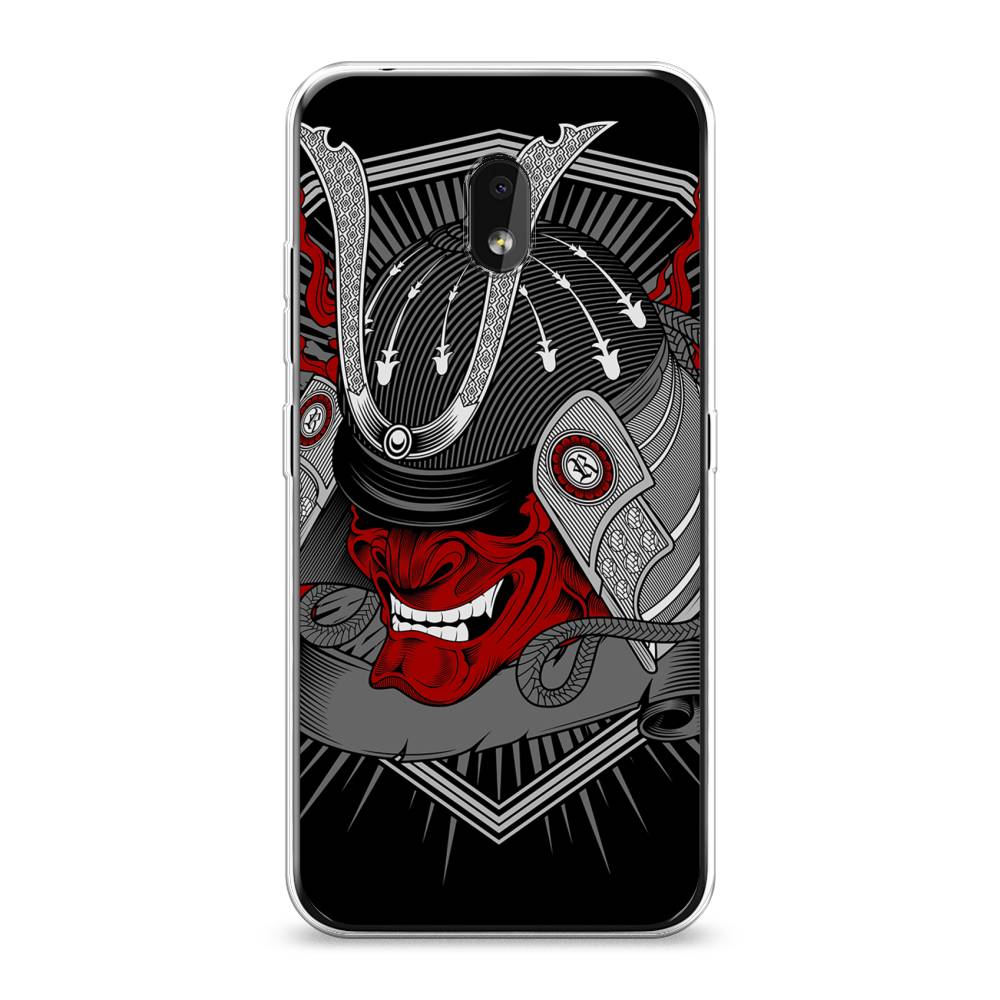 

Чехол на Nokia 2.2 "Красная маска самурая", Белый;красный;черный, 122950-4