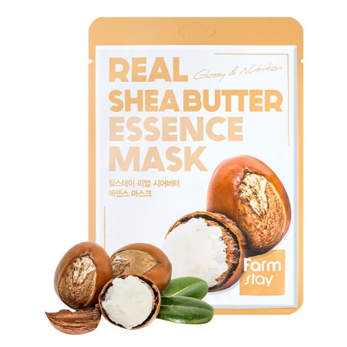 Тканевая маска для лица FarmStay с маслом ши nextbeau маска тканевая успокаивающая с маслом семян конопли 22