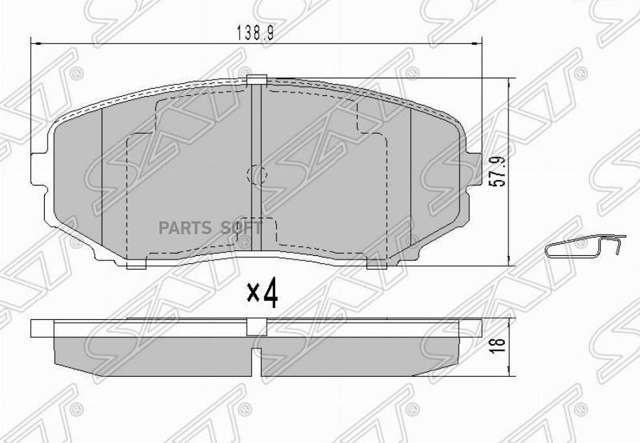 

Колодки Тормозные Перед Mazda Cx-7 Sat арт. ST-L2Y6-33-29Z