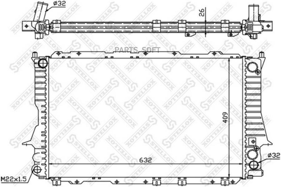 

STELLOX Радиатор охлаждения STELLOX 1025053sx