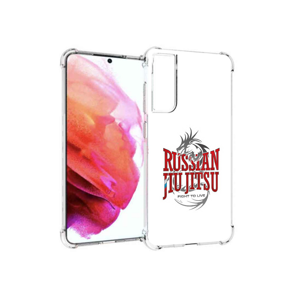 

Чехол MyPads Tocco для Samsung Galaxy S21 FE джиу джитсу, Прозрачный, Tocco