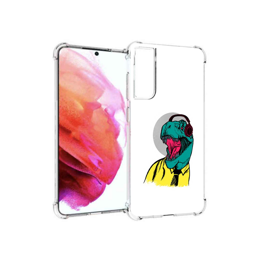 

Чехол MyPads Tocco для Samsung Galaxy S21 FE дино, Прозрачный, Tocco