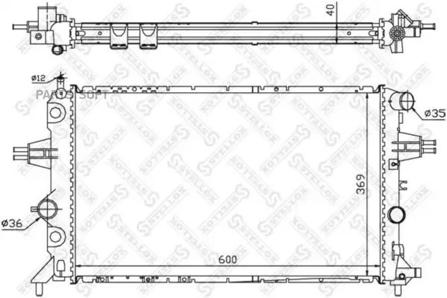 

STELLOX Радиатор охлаждения STELLOX 1025265sx