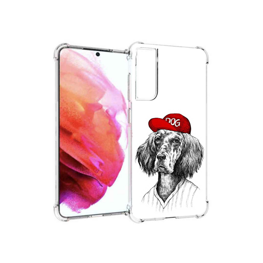 

Чехол MyPads Tocco для Samsung Galaxy S21 FE дог, Прозрачный, Tocco