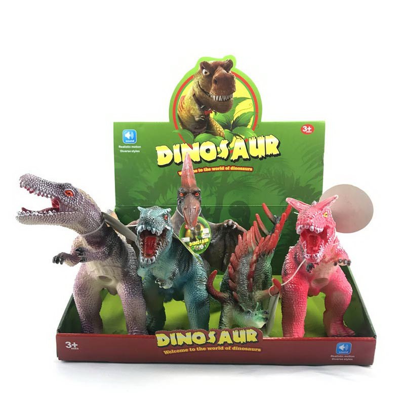 

Набор динозавров MSN Toys 5 штук в блоке, со звуком, 20+ см, YD114