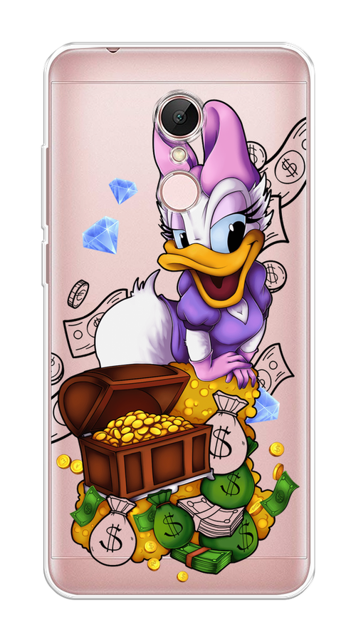 

Чехол на Xiaomi Redmi 5 "Rich Daisy Duck", Коричневый;белый;фиолетовый, 33050-6