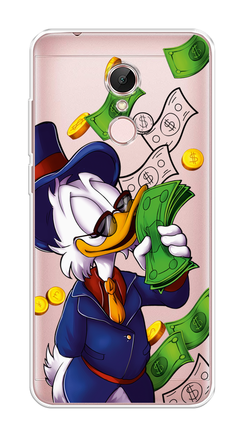 

Чехол на Xiaomi Redmi 5 "Scrooge McDuck with Money", Синий;зеленый;белый, 33050-6