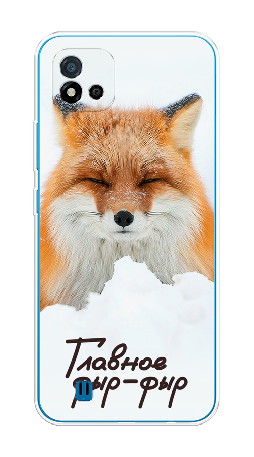 

Чехол на Oppo Realme C11 (2021) "Снежный фыр-фыр", Оранжевый;белый;коричневый, 257550-1