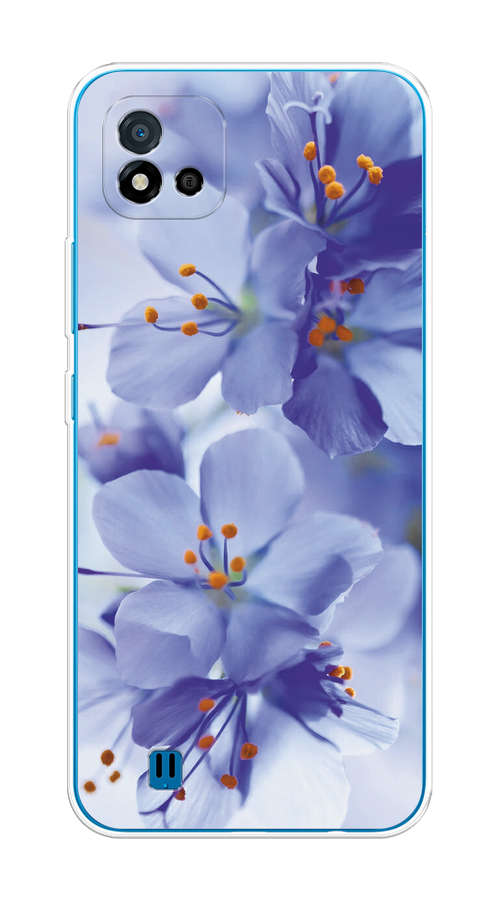 

Чехол на Oppo Realme C11 (2021) "Фиолетовые цветки", Фиолетовый;синий, 257550-1