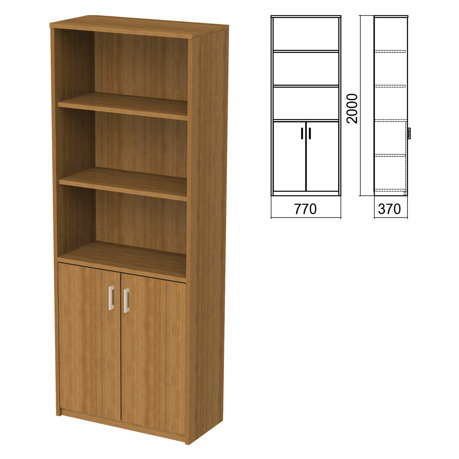 

Арго полузакрытый, 770х370х2000 мм, 2 двери, 4 полки, орех, Коричневый, полузакрытый, 770х370х2000 мм, 2 двери, 4 полки, орех