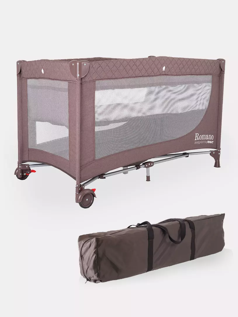 Манеж детский RANT ROMANO RP100 brown детский манеж ifam first baby room с калиткой белый розовый