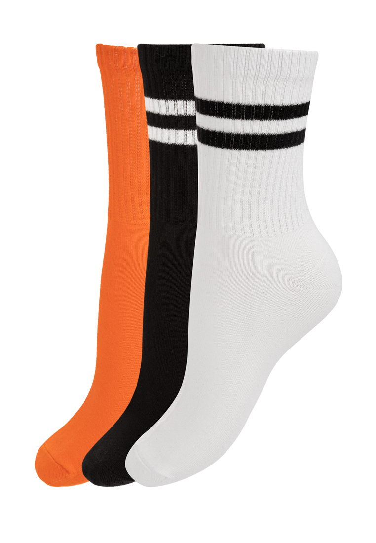 Носки детские Oldos OCAW22SC3KK09 цв. белый, черный, оранжевый р. 23-25
