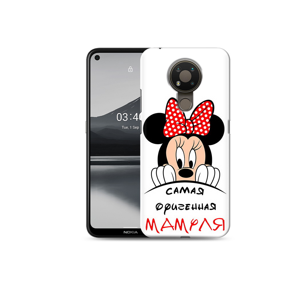 

Чехол MyPads Tocco для Nokia 3.4 Самая лучшая мамуля Мини Маус, Прозрачный, Tocco