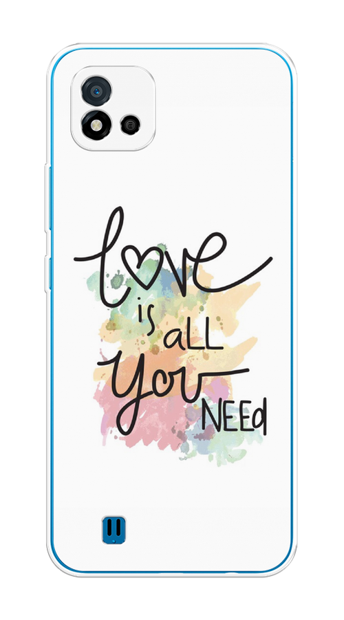 

Чехол на Oppo Realme C11 (2021) "Love is all you need", Белый;черный;зеленый, 257550-1