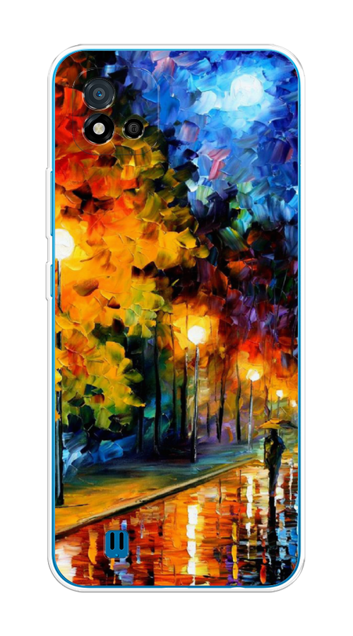 

Чехол на Oppo Realme C11 (2021) "Безлюдная улочка", Оранжевый;желтый;синий, 257550-1