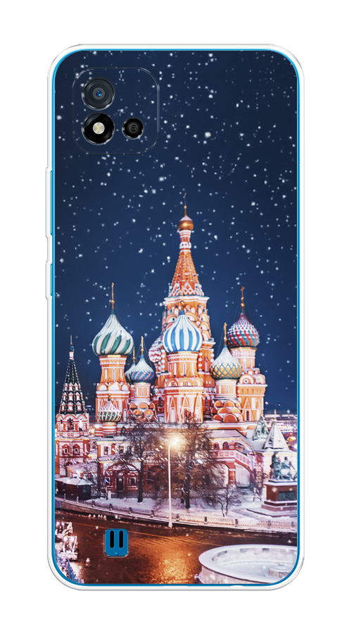

Чехол на Oppo Realme C11 (2021) "Москва 1", Коричневый;синий;белый, 257550-1