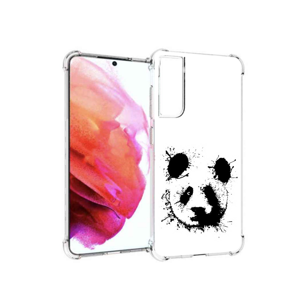 

Чехол MyPads Tocco для Samsung Galaxy S21 FE клякса-панда, Прозрачный, Tocco