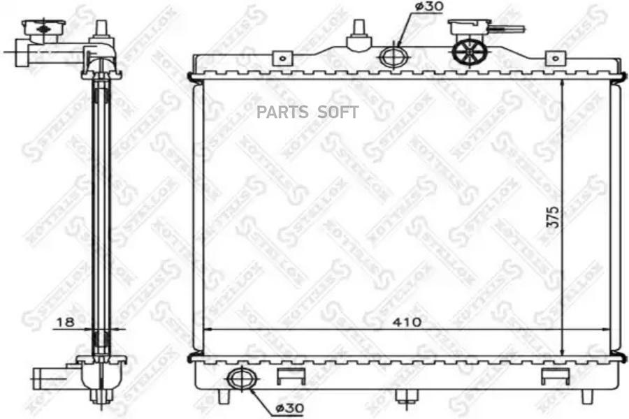 

STELLOX Радиатор охлаждения STELLOX 1025299sx