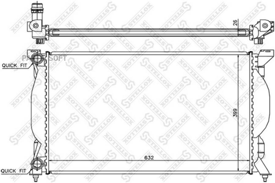 STELLOX Радиатор охлаждения STELLOX 1025334sx