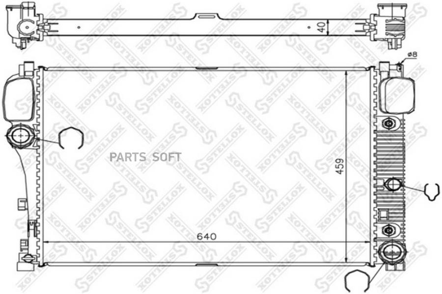 

STELLOX Радиатор охлаждения STELLOX 1025347sx