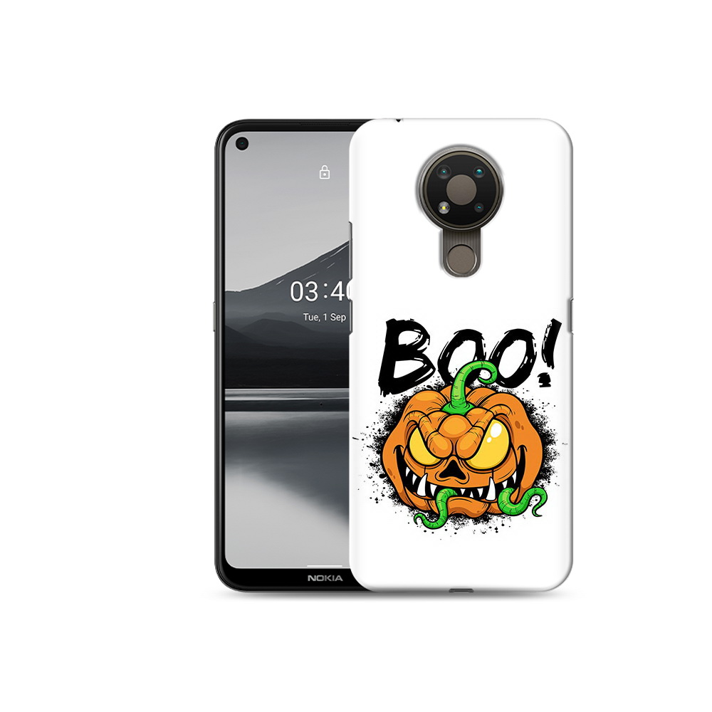 

Чехол MyPads Tocco для Nokia 3.4 Хэллоуин бу, Прозрачный, Tocco