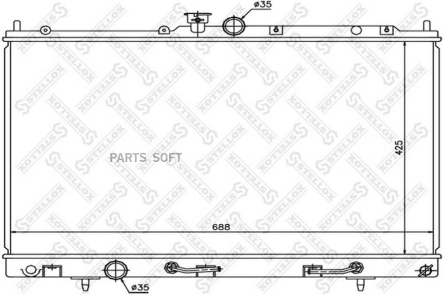 

STELLOX Радиатор охлаждения STELLOX 1025348sx