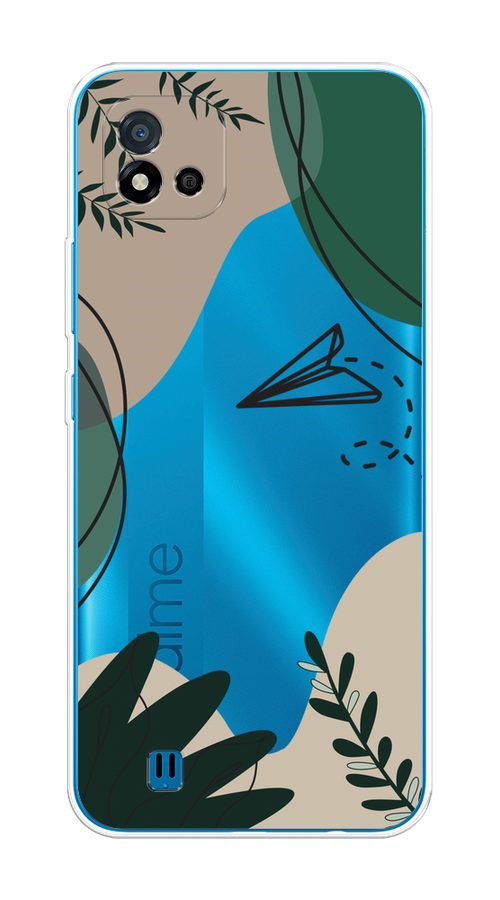 

Чехол на Oppo Realme C11 (2021) "Secret Garden", Зеленый;бежевый;черный, 257550-1