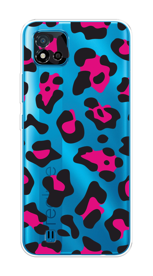 

Чехол на Oppo Realme C11 (2021) "Pink cow spots", Черный;розовый, 257550-1