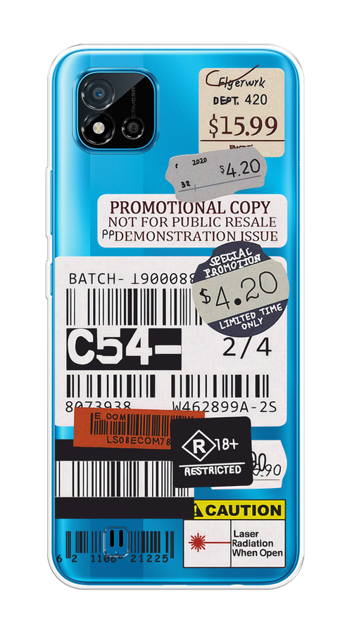 

Чехол на Oppo Realme C11 (2021) "Flight to Paris", Серый;бежевый, 257550-1