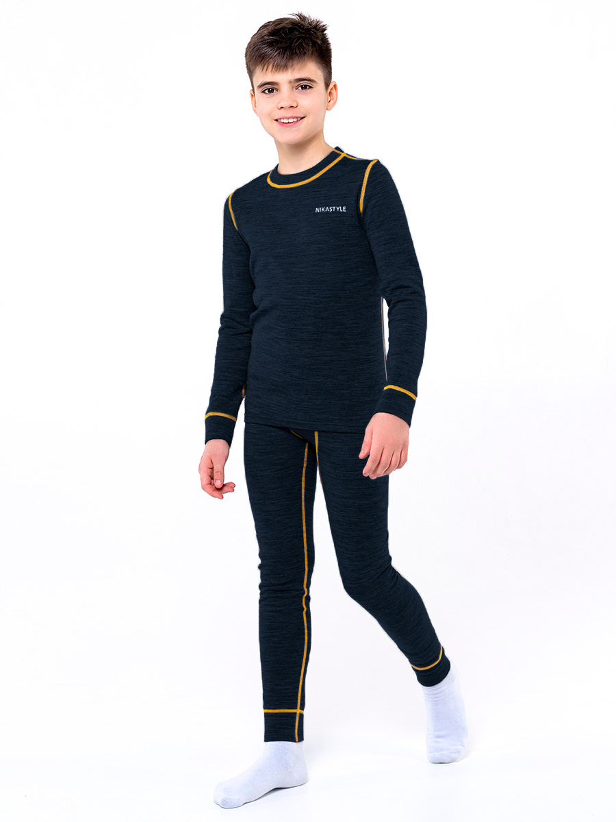 

Термобелье детское комплект NIKASTYLE 7т11124, синий меланж, 164, 7т11124