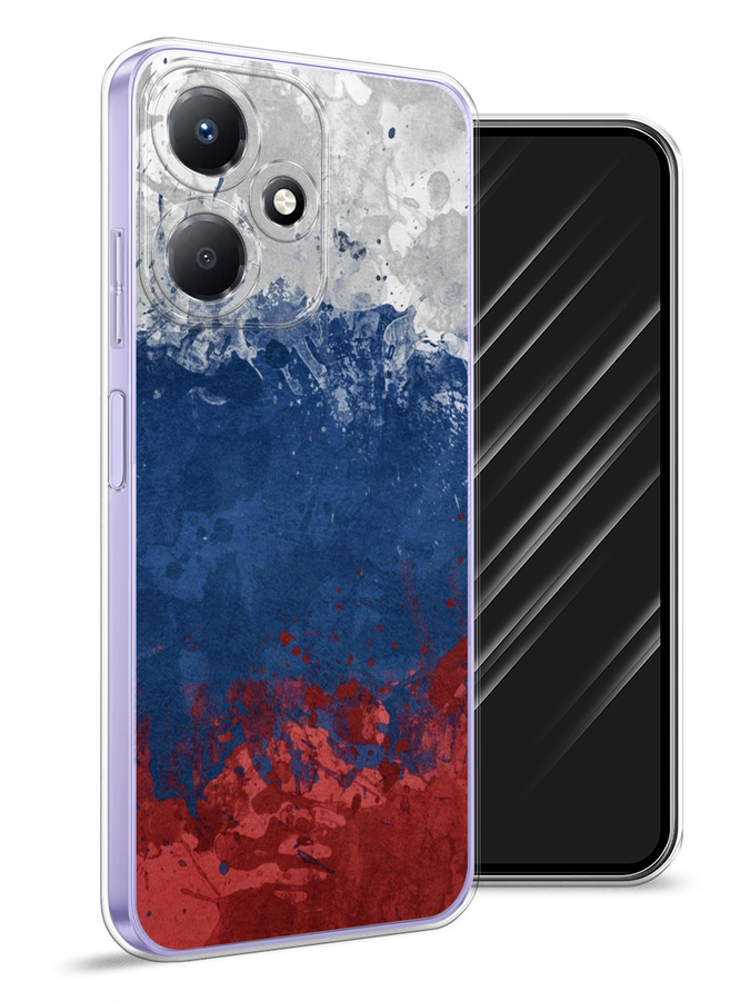 

Чехол Awog для Infinix Hot 30 Play "Флаг России неровный", Белый;синий;красный, 3104250-5