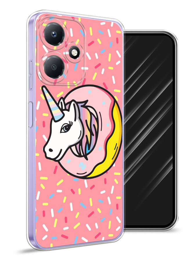 

Чехол Awog для Infinix Hot 30 Play "Единорог в пончике", Розовый;желтый;белый, 3104250-2