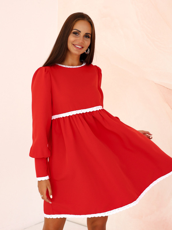 

Платье женское DAZZLE STYLE Маргарита красное 42 RU, Маргарита