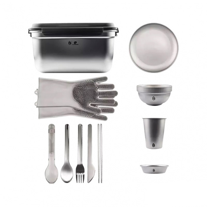 

Набор походной посуды Handao Stainless Steel Camping Utensil Set 52