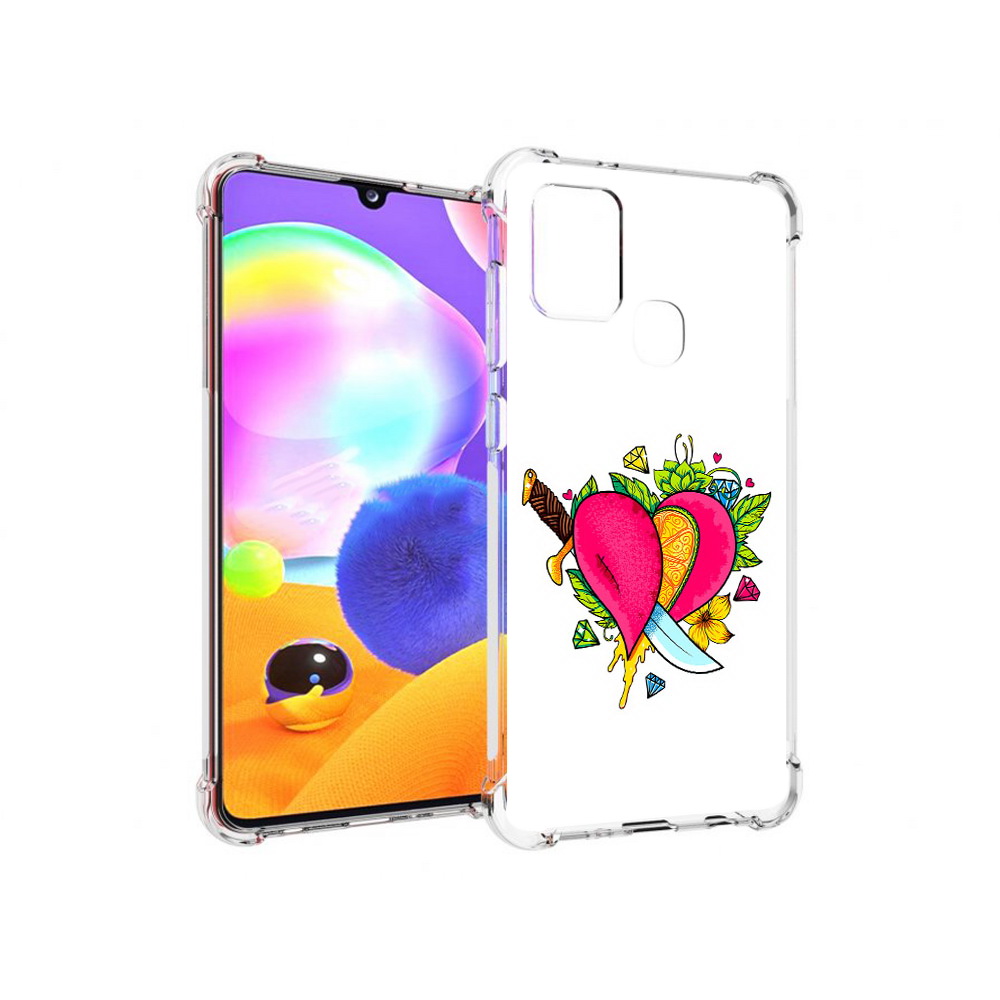 

Чехол MyPads Tocco для Samsung Galaxy A21s Фруктовое сердце (PT149116.528.188), Прозрачный, Tocco